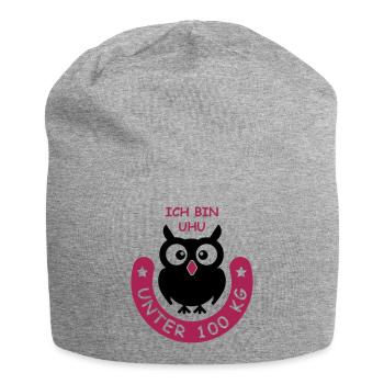 UHU unter hundert Kilo - Jersey-Beanie - Grau meliert - Vorne