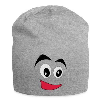 comic - Jersey-Beanie - Grau meliert - Vorne
