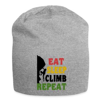 Escalade Shirt - Eat Sleep Climb Repeat - Bonnet en jersey - gris chiné - Devant