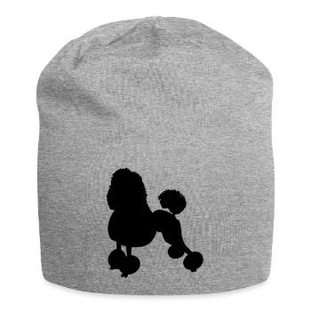 poodle - Jersey Beanie - heather grey - Front