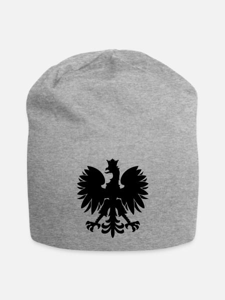 polish eagle - Jersey Beanie - heather grey