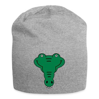 alligator - Bonnet en jersey - gris chiné - Devant