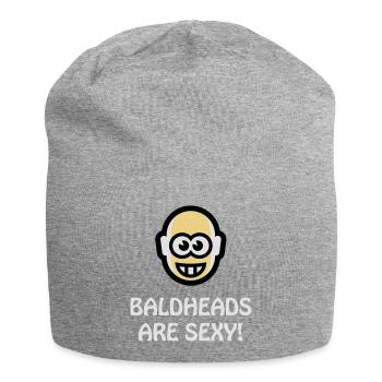 Baldheads Are Sexy (Bald Head NEG 3C) - Jersey-Beanie - Grau meliert - Vorne