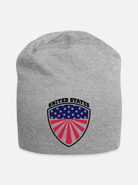 usa - Jersey-Beanie - Grau meliert