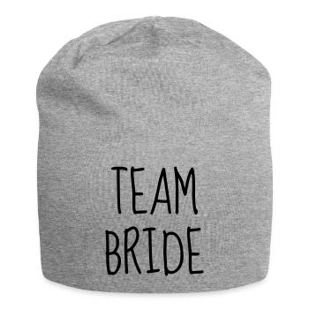 Marriage Wedding Bride Groom Hochzeit Mariage Love - Jersey Beanie - heather grey - Front
