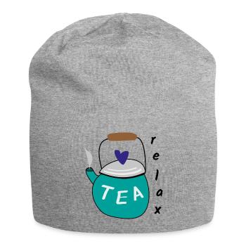 Tea Relax Hygge Relaxation - Jersey Beanie - heather grey - Front