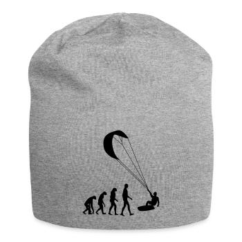 Kitesurfen / Kitesurfer / Kiteboarden / Kitesurf - Jersey-Beanie - Grau meliert - Vorne