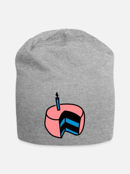 Torte - Jersey-Beanie - Grau meliert