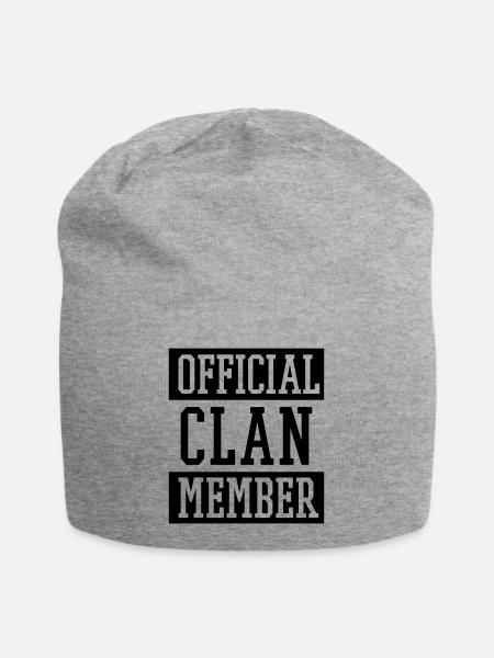 Official Clan Member - Jersey-Beanie - Grau meliert