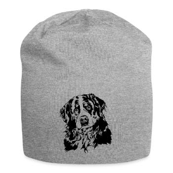BERNER SENNENHUND Portrait de chien des chiens de Wilsign - Bonnet en jersey - gris chiné - Devant