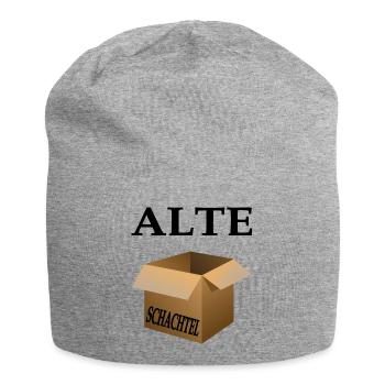 Alte Schachtel - Version 1 - Happy Birthday - Jersey-Beanie - Grau meliert - Vorne