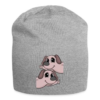 Chiens chiens - Bonnet en jersey - gris chiné - Devant