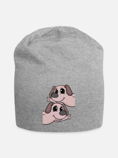 Hund hunde - Jersey-Beanie - Grau meliert