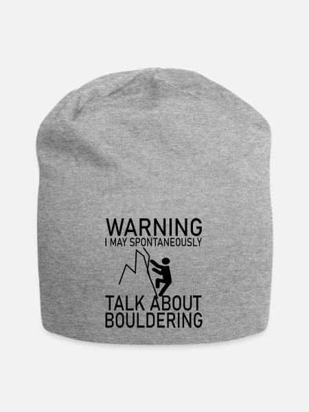 Bouldering Climbing Climbing - Jersey Beanie - heather grey