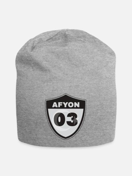Afyon - Jersey-Beanie - Grau meliert