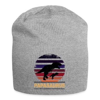 Papasaurus Père Dinosaure Familles Papa - Bonnet en jersey - gris chiné - Devant