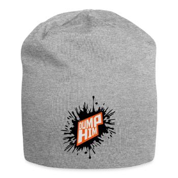 dump him Zitat Logo - Jersey-Beanie - Grau meliert - Vorne