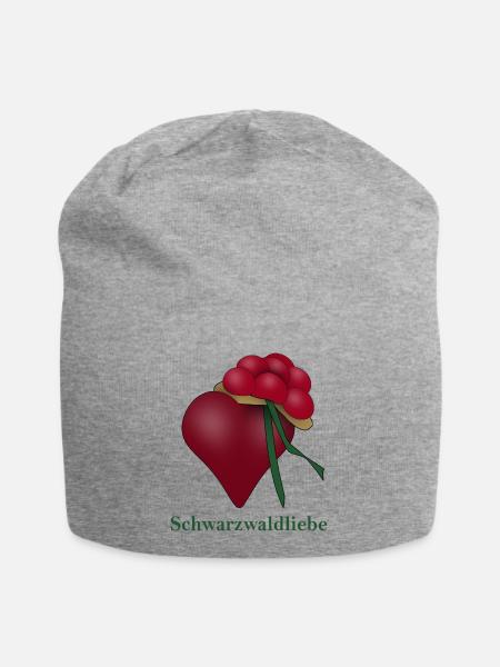 Schwarzwaldliebe - Jersey-Beanie - Grau meliert