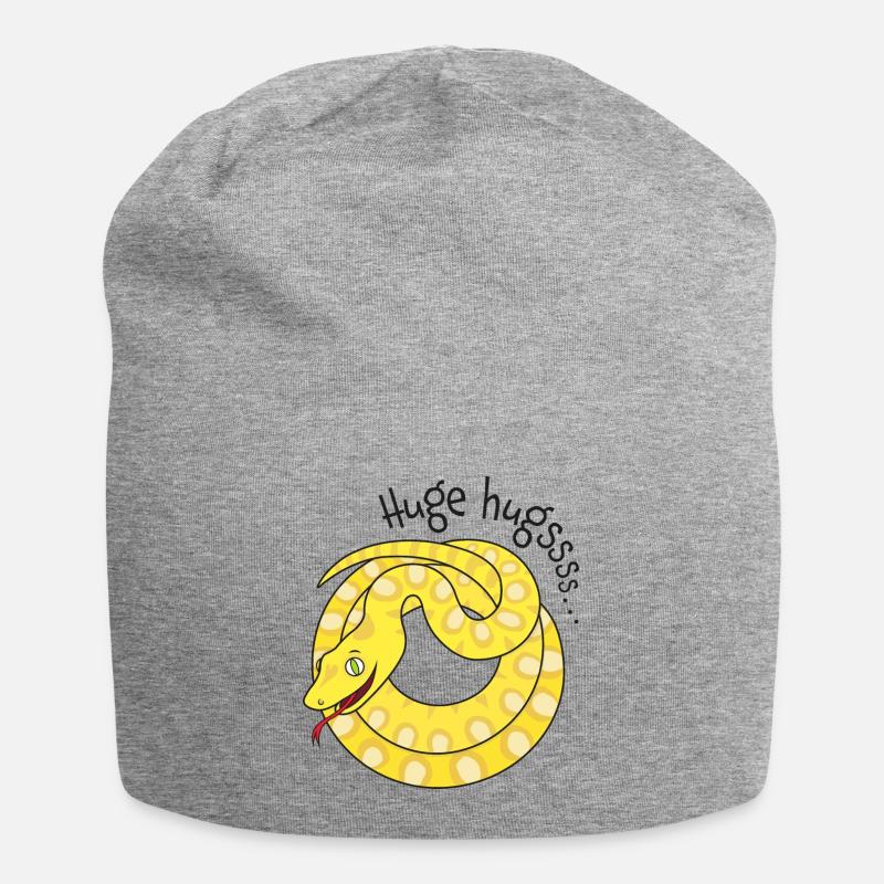 Enge Umarmungen von Python erhältlich! - Jersey-Beanie - Grau meliert