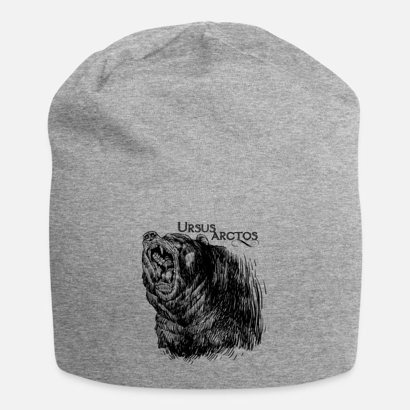 OURS BRUN - Bonnet en jersey - gris chiné