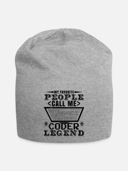 Coder Legend - Jersey Beanie - heather grey