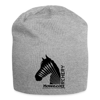 Mounted Archery Horse black - Jersey Beanie - heather grey - Front