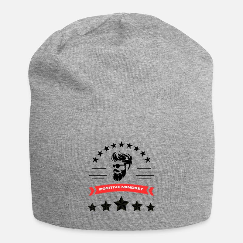Positive mindset 1 - Bonnet en jersey - gris chiné