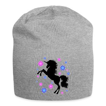 Ombre de licorne - Bonnet en jersey - gris chiné - Devant