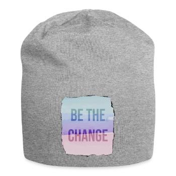 Be The Change - Jersey Beanie - heather grey - Front