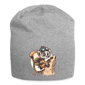 Ascension des lémuriens - Bonnet en jersey - gris chiné - Devant