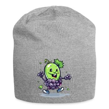 Jaki grape bunch - Jersey Beanie - heather grey - Front