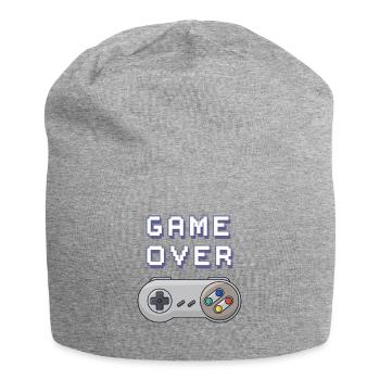 Game Over retro gaming controller - Jersey Beanie - heather grey - Front