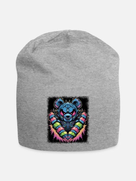 polar bear gift idea awesome birthday koala humor - Jersey-Beanie - Grau meliert