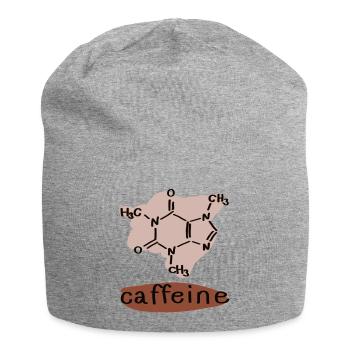 Koffein - Jersey-Beanie - Grau meliert - Vorne