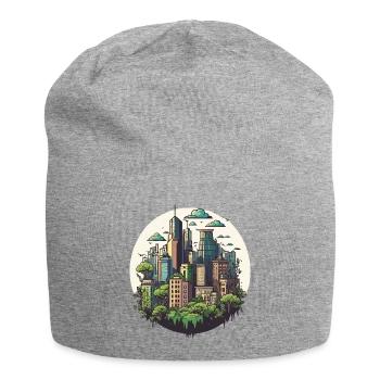 The Urban Observer - Jersey Beanie - heather grey - Front
