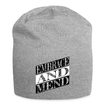 holistic healing healing statement support quotes - Jersey Beanie - heather grey - Front