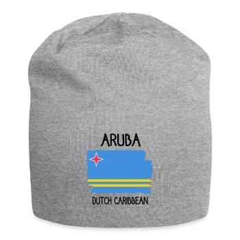 Aruba Flag - Dutch Caribbean - Caribbean - Jersey Beanie - heather grey - Front