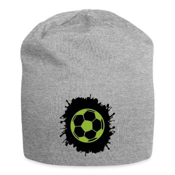 splatter fußball - Jersey-Beanie - Grau meliert - Vorne