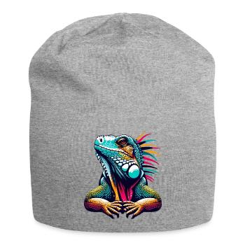 Iguane - Bonnet en jersey - gris chiné - Devant