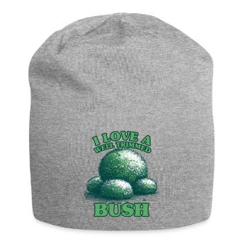 I Love A Well Trimmed Bush - Jersey Beanie - heather grey - Front