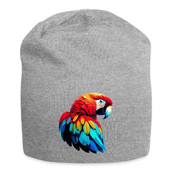 Perroquet - Bonnet en jersey - gris chiné - Devant