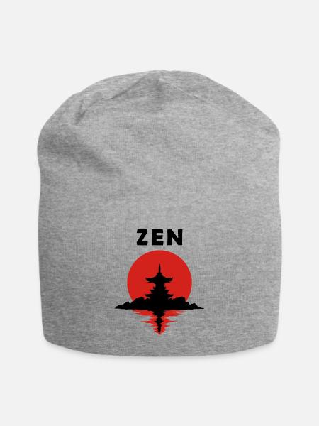 Zen - Jersey-Beanie - Grau meliert