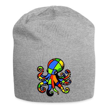 Pieuvre - Bonnet en jersey - gris chiné - Devant