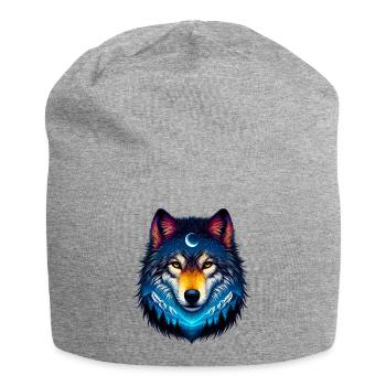Loup - Bonnet en jersey - gris chiné - Devant
