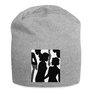 Character shadows - Jersey Beanie - heather grey - Front