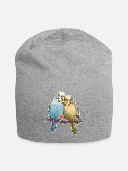 Budgies - Bonnet en jersey - gris chiné