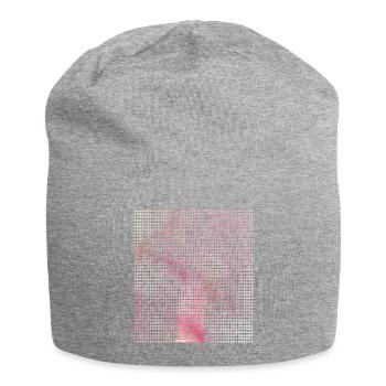 Lettre T - Bonnet en jersey - gris chiné - Devant