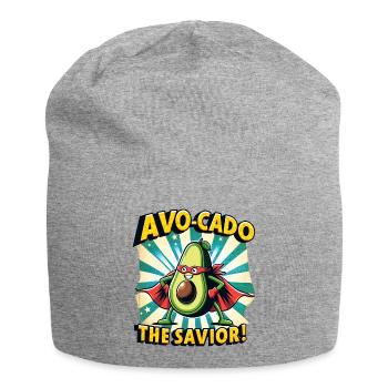 Avo-Cado the Savior - Jersey Beanie - heather grey - Front