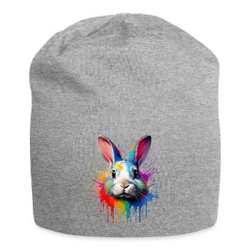 Rabbit Color Veil - Jersey Beanie - heather grey - Front