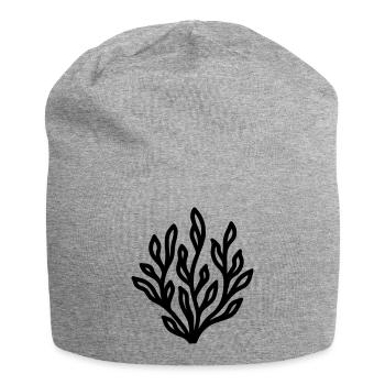 Alge - Jersey-Beanie - Grau meliert - Vorne